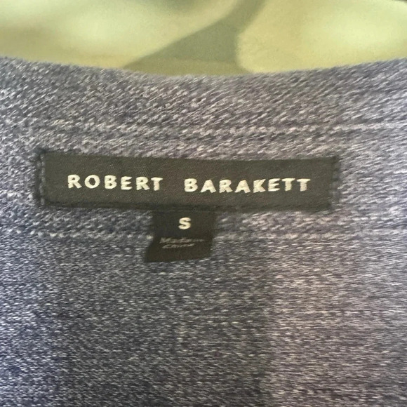 Robert Barakett Men’s Short Sleeve Button Up Collared Polo Shirt Size Small Blue - Picture 5 of 6